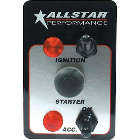Allstar Performance Standard Ignition Two Switch Panel with Pilot Lights ALL80146